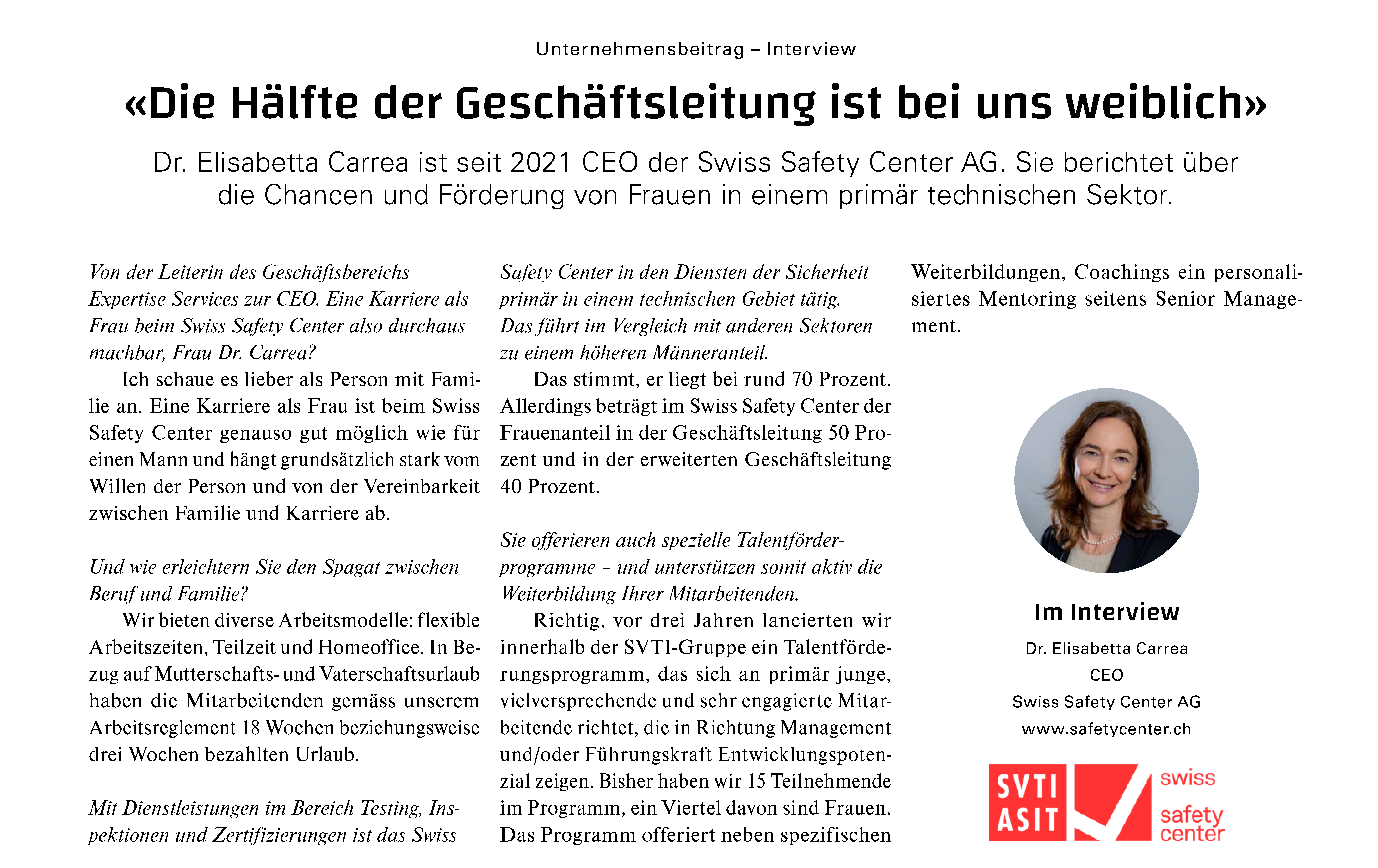 Artikel Annabelle Swiss Safety Center